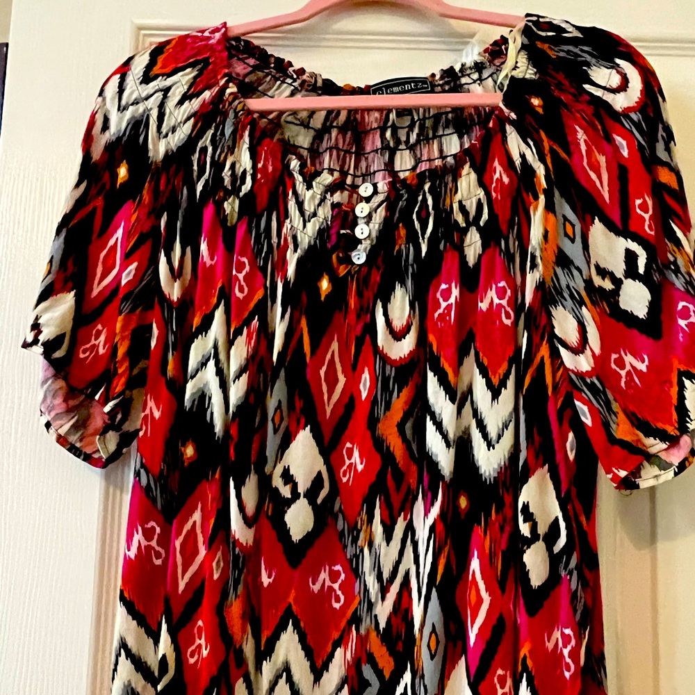 Elementz multi colored ladies top.